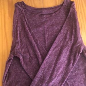 Woman’s maroon top